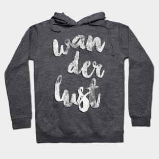 Wanderlust lettering handwritten Hoodie